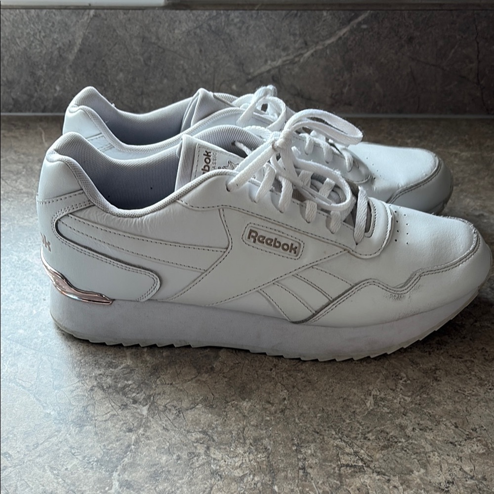 Reebok White Classic Sneakers Leather Design